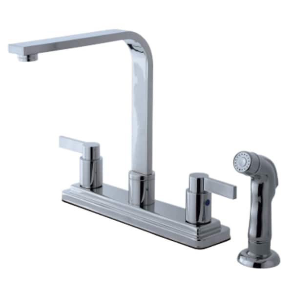 Centerset Kitchen Faucet, Polished Chrome